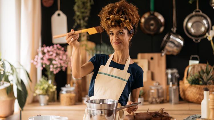 woman cooking