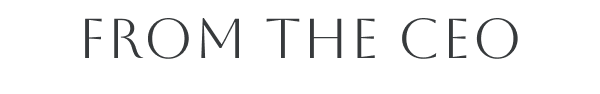 From the CEO