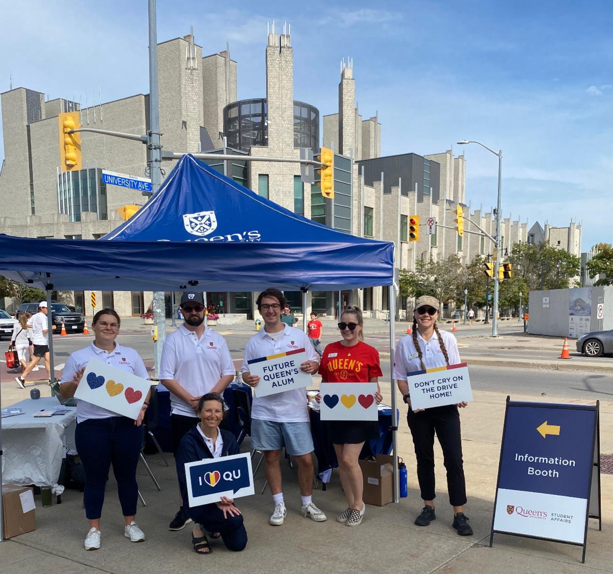 Student Affairs booth on Move-In Day